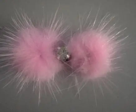 Dogs Grooming  mink fur ball hair card Cute Pet  Hairpin Hair Bows For Dogs Accessories 20pcs/lot