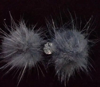 Dogs Grooming  mink fur ball hair card Cute Pet  Hairpin Hair Bows For Dogs Accessories 20pcs/lot