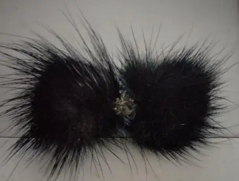 Dogs Grooming  mink fur ball hair card Cute Pet  Hairpin Hair Bows For Dogs Accessories 20pcs/lot
