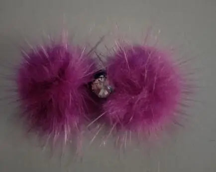 Dogs Grooming  mink fur ball hair card Cute Pet  Hairpin Hair Bows For Dogs Accessories 20pcs/lot