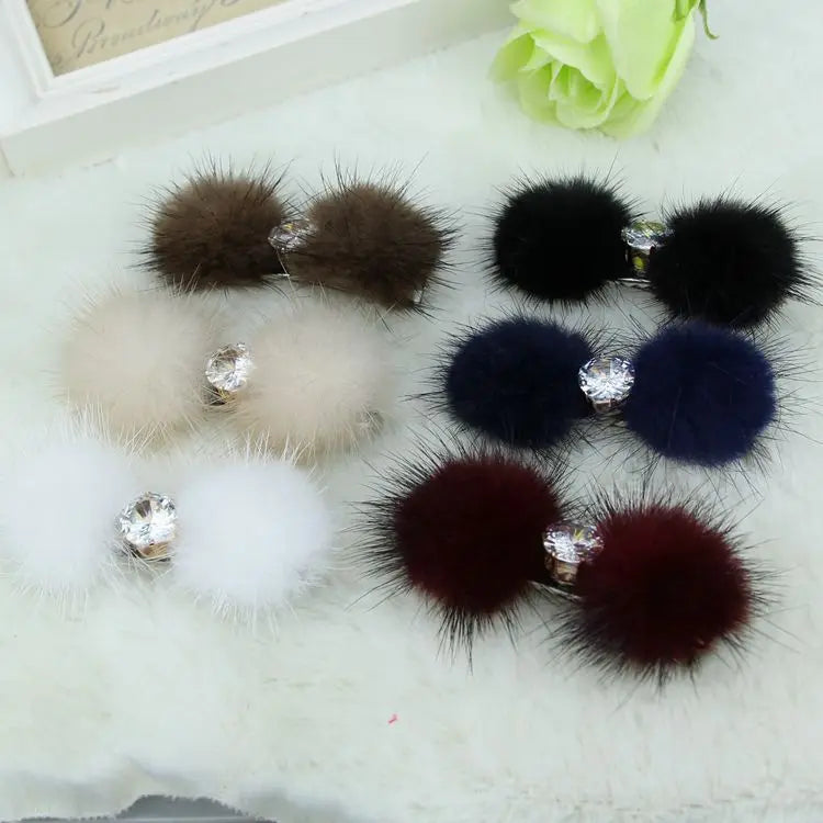 Dogs Grooming  mink fur ball hair card Cute Pet  Hairpin Hair Bows For Dogs Accessories 20pcs/lot