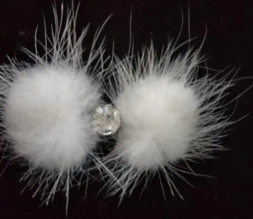 Dogs Grooming  mink fur ball hair card Cute Pet  Hairpin Hair Bows For Dogs Accessories 20pcs/lot