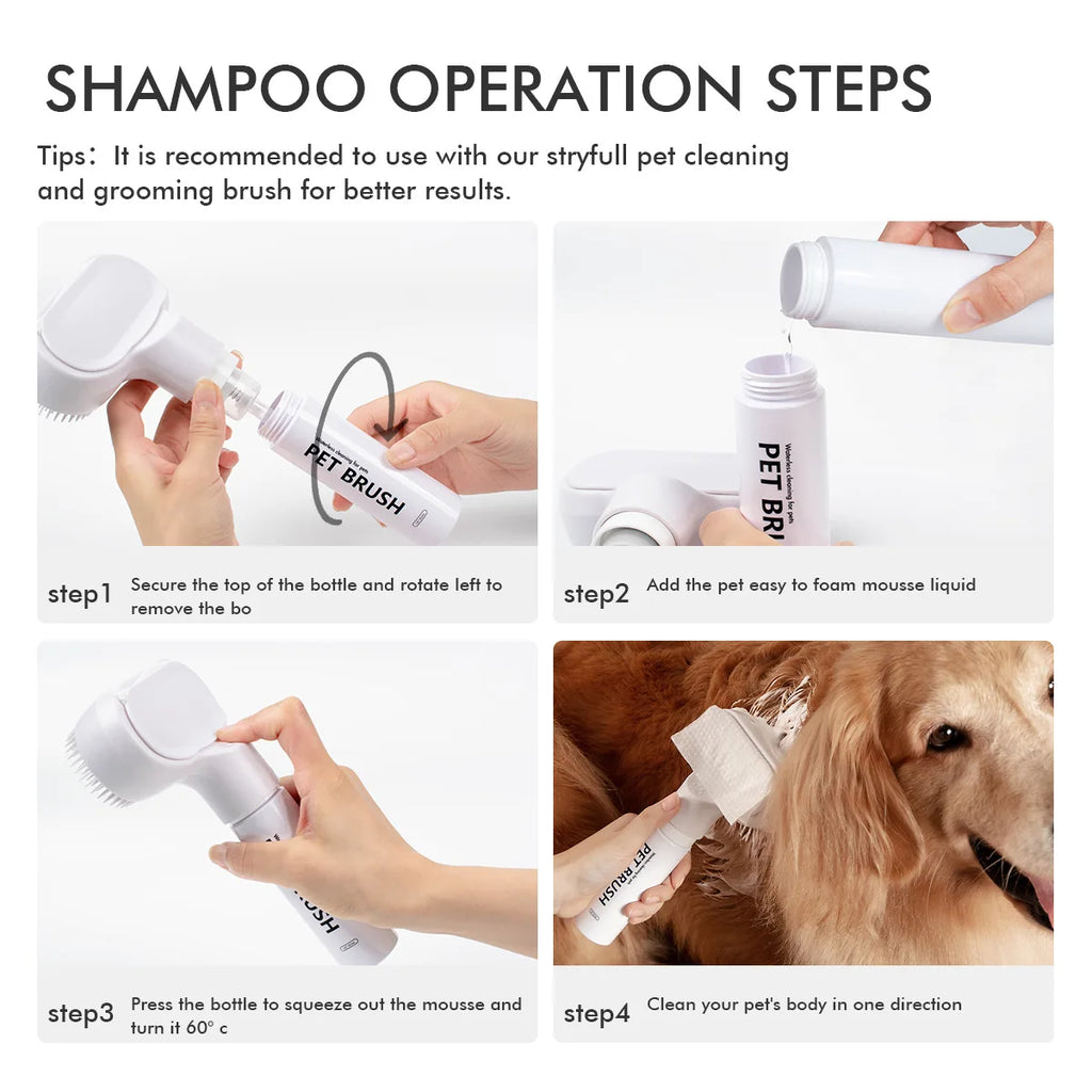 Dog Uses Mousse Pet Cleaning and Care Agent To Remove Floating Hair Stains Clean Sterilization Without Rinsing Shampoo Deodorant