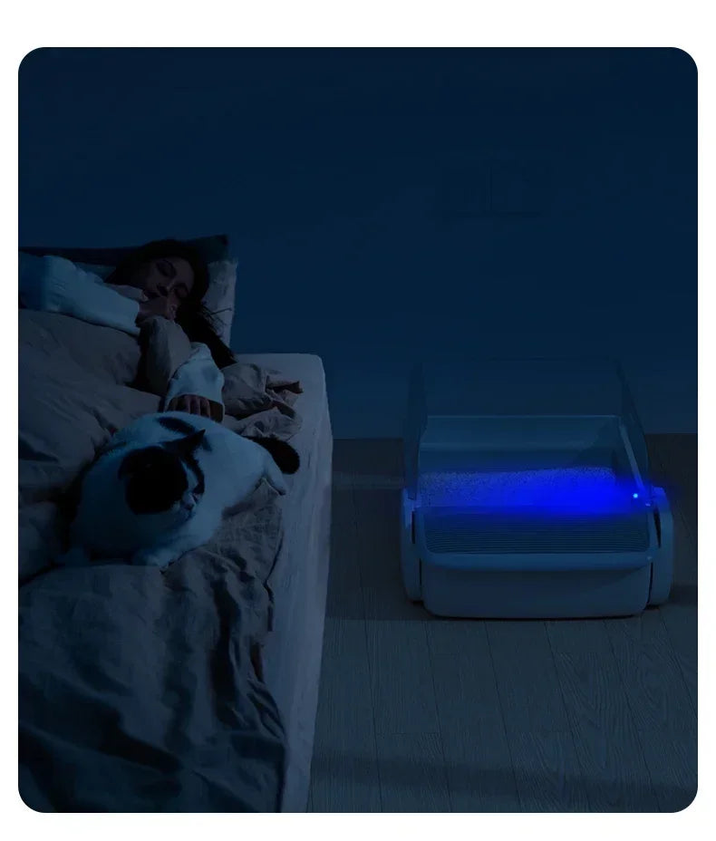 7L APP Control Automatic Cat Litter Box Self-cleaning Litter Box Pet Litter Box Cat Toilet for Cat Products Safety Protection