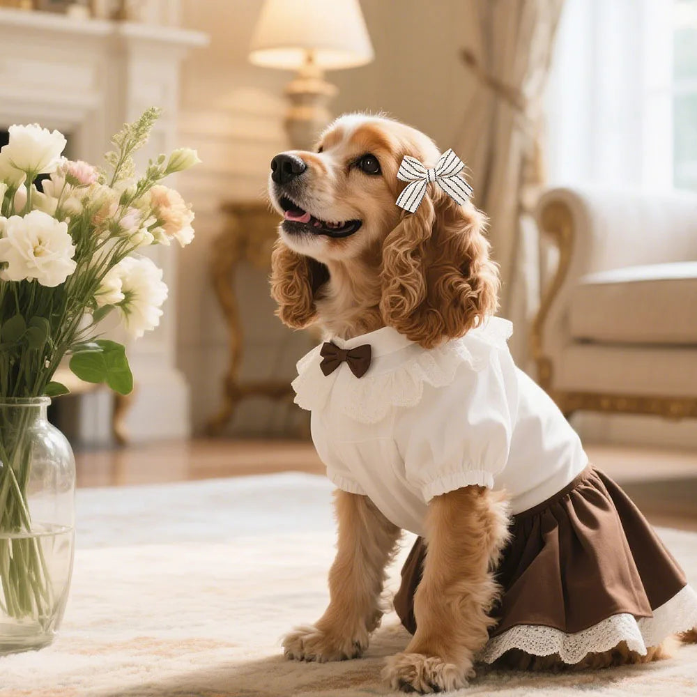 2PCS Cute Dog Hair Clips Multi-Style Dog Bows With Metal Clips Long-Hair Pet Hairpins For Large Dogs Pet Groomming Accessories