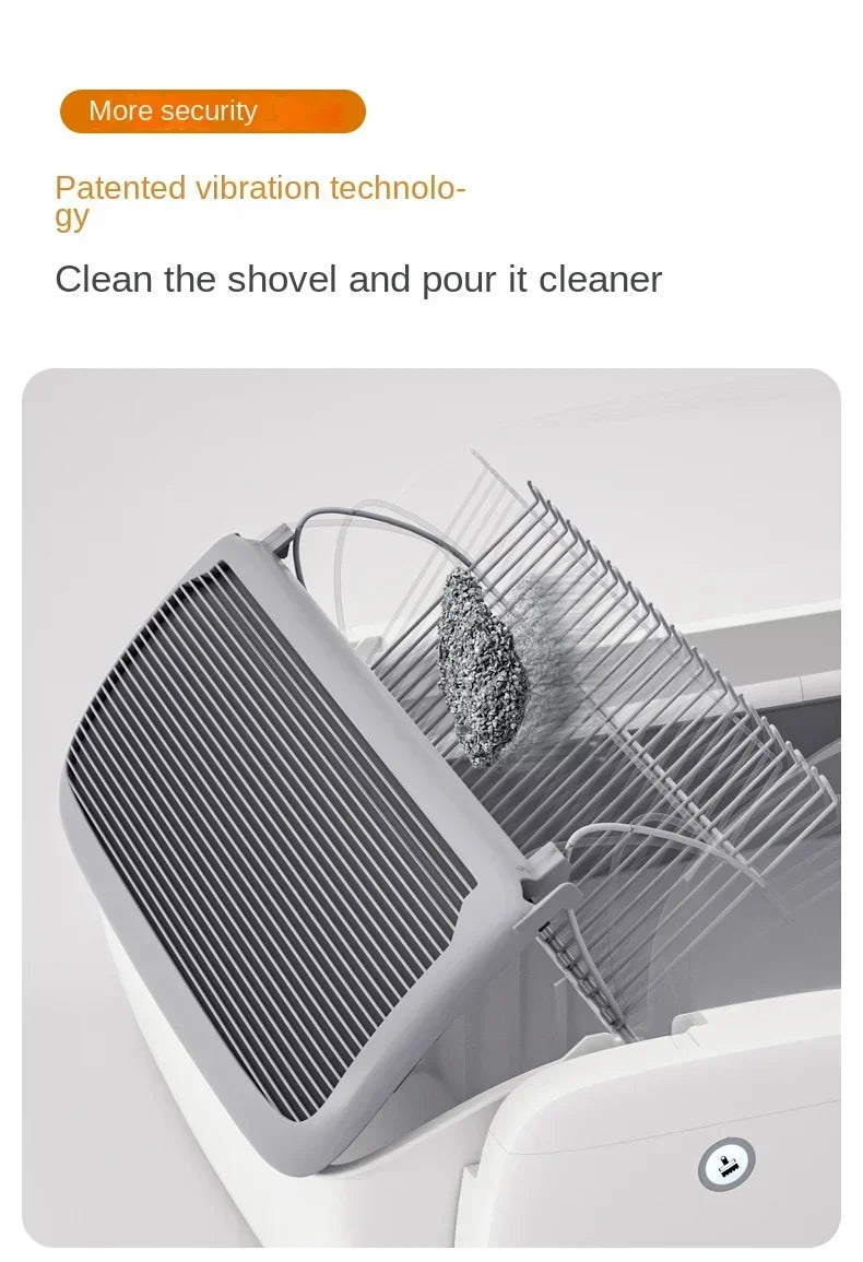 7L APP Control Automatic Cat Litter Box Self-cleaning Litter Box Pet Litter Box Cat Toilet for Cat Products Safety Protection