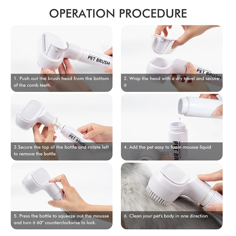 Dog Uses Mousse Pet Cleaning and Care Agent To Remove Floating Hair Stains Clean Sterilization Without Rinsing Shampoo Deodorant