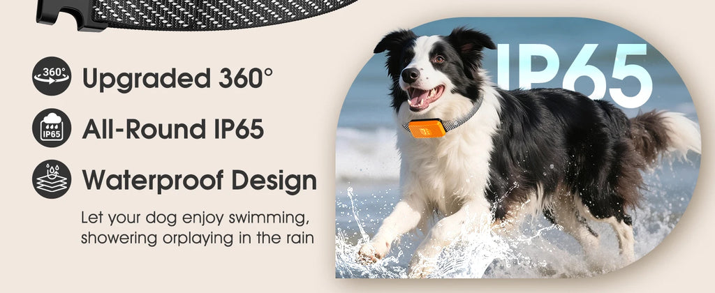 Dog Bark Collar for Large Medium Small Dogs, Smart Barking Collar, Rechargeable with 7-Level Sensitivity, 3 Beep & Vibration