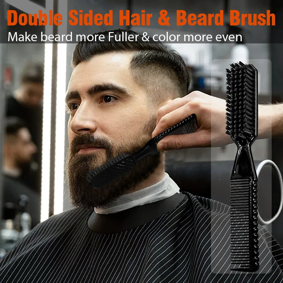 Beard Wash Care Kit Cleaning Strengthen Nourishing Moisturizing Anti-detachment Moustache Shampoo Conditioner Set for Men Gift