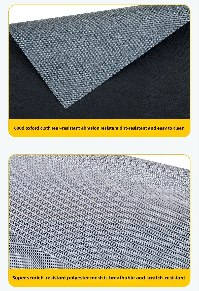 30kg Heavy-Duty Foldable Pet Carrier for Dogs/Cats - All-Terrain Trolley with Removable Wheels, Breathable XXL Travel Stroller