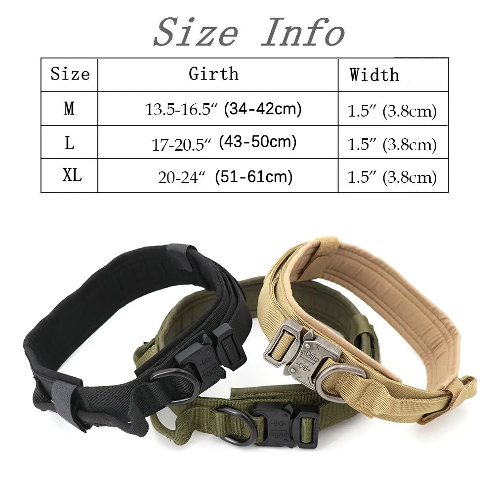 Military Large Dog Harness Collar Leash Bags Patches Set Pet Malinois Training Vests Tactical Dogs Harnesses Accessories