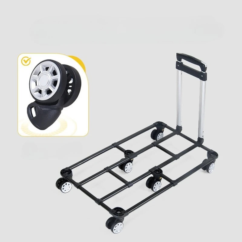 30kg Heavy-Duty Foldable Pet Carrier for Dogs/Cats - All-Terrain Trolley with Removable Wheels, Breathable XXL Travel Stroller