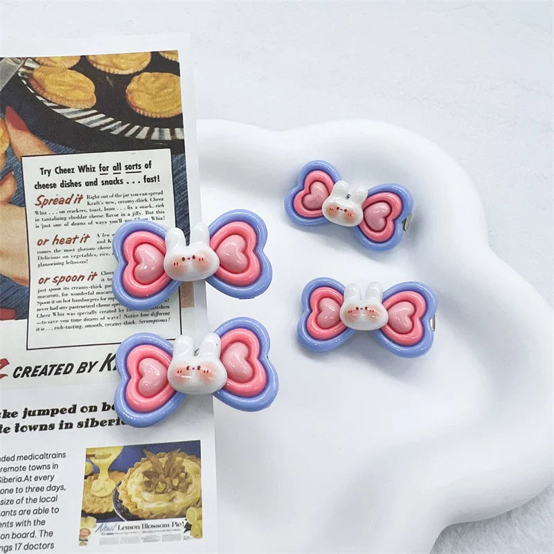 Cute Dog Hair Clips Rabbit Shape Dog Clips Pet Hairpin Cute Puppy Hair Decor Bows Girls Gifts for Small Dogs Supplies