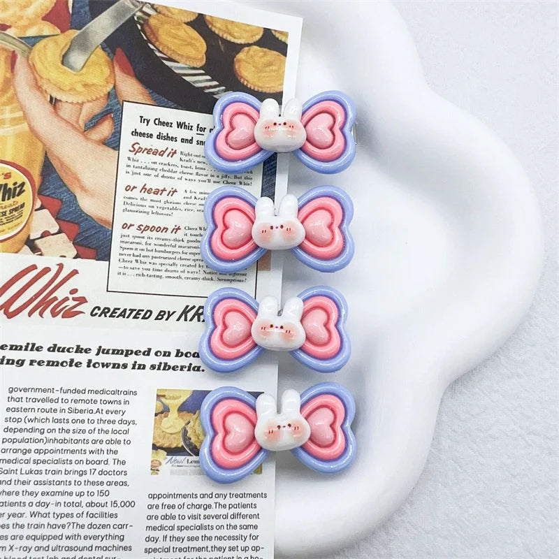 Cute Dog Hair Clips Rabbit Shape Dog Clips Pet Hairpin Cute Puppy Hair Decor Bows Girls Gifts for Small Dogs Supplies